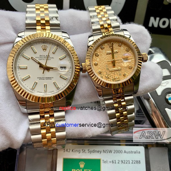 Copy Rolex Couple Watches Rolex Datejust 2 Tone Jubilee Copy Rolex Couple Watches Rolex Datejust 2 Tone Jubilee